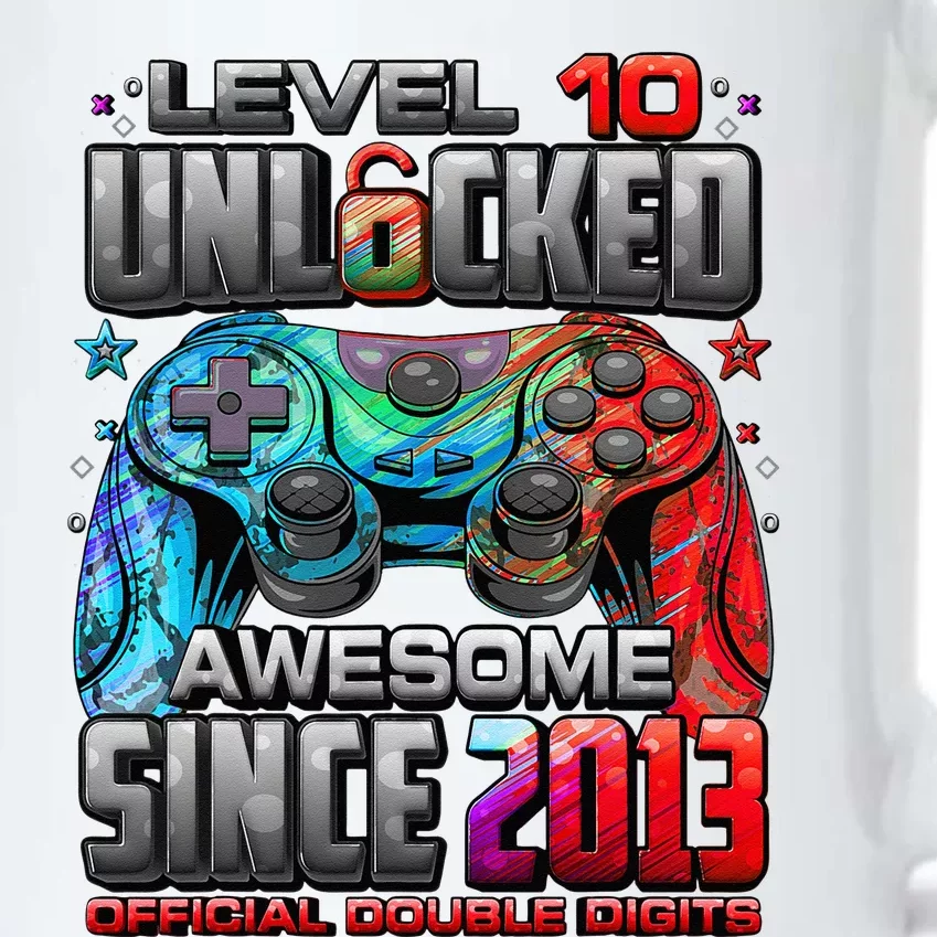 Level 10 Unlocked Awesome Since 2013 10th Birthday Gaming Black Color Changing Mug