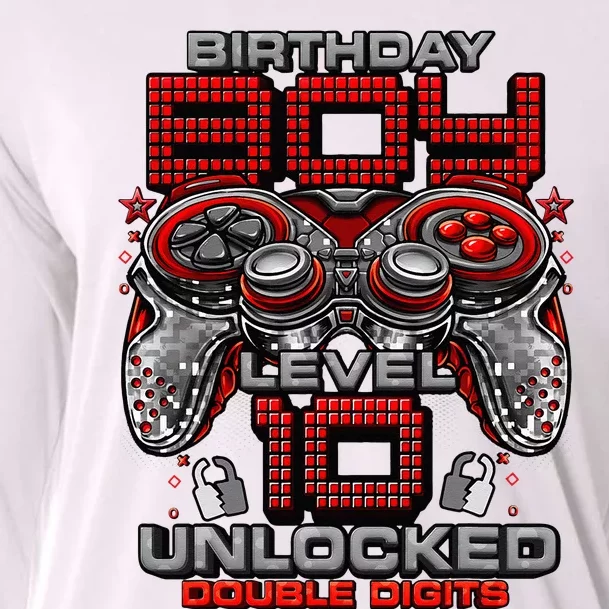 Level 10 Unlocked Awesome Since 2013 10th Birthday Gaming Cooling Performance Long Sleeve Crew