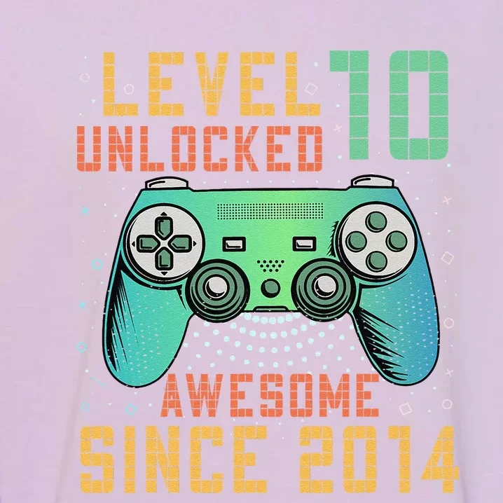 Level 10 Unlocked 10th Birthday 10 Year Old Gifts Gamer Bday Garment-Dyed Sweatshirt