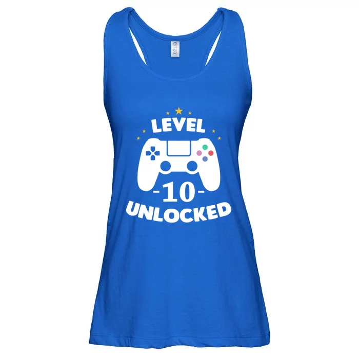 Level 10 Unlocked Video Games 10th Birthday Party Gift Idea Gift Ladies Essential Flowy Tank