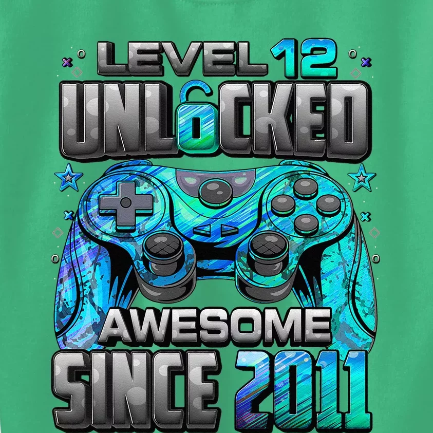 Level 12 Unlocked Awesome Since 2011 12th Birthday Gaming Kids Sweatshirt