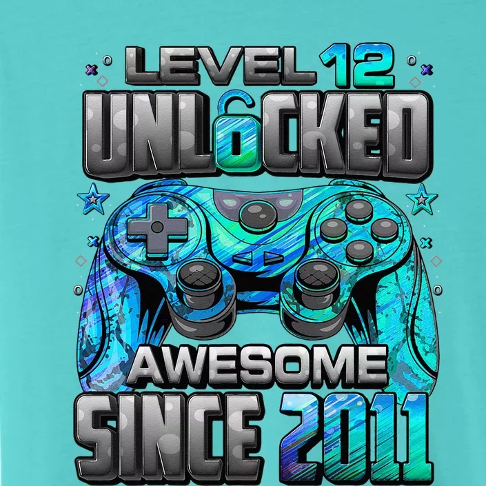 Level 12 Unlocked Awesome Since 2011 12th Birthday Gaming ChromaSoft Performance T-Shirt