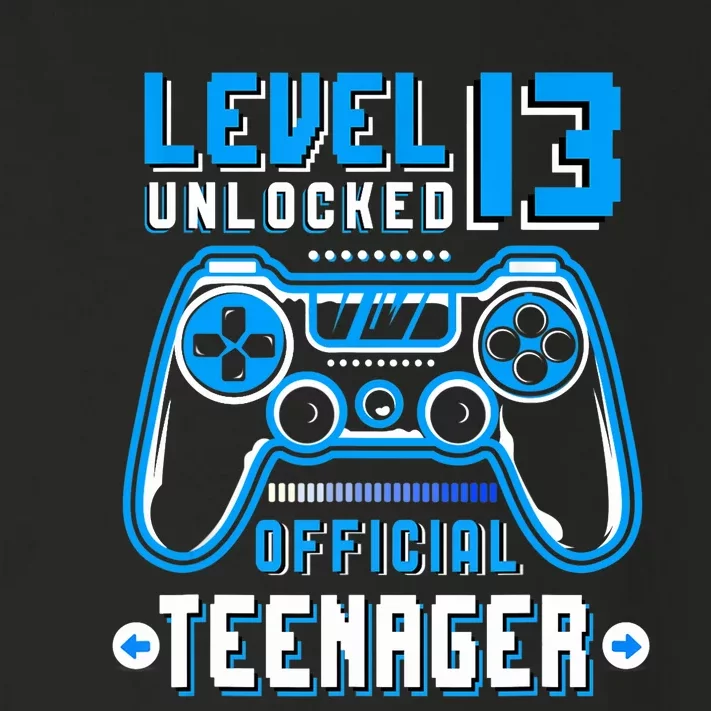 Level 13 Unlocked Teenager Video Game 13th Birthday Toddler Long Sleeve Shirt