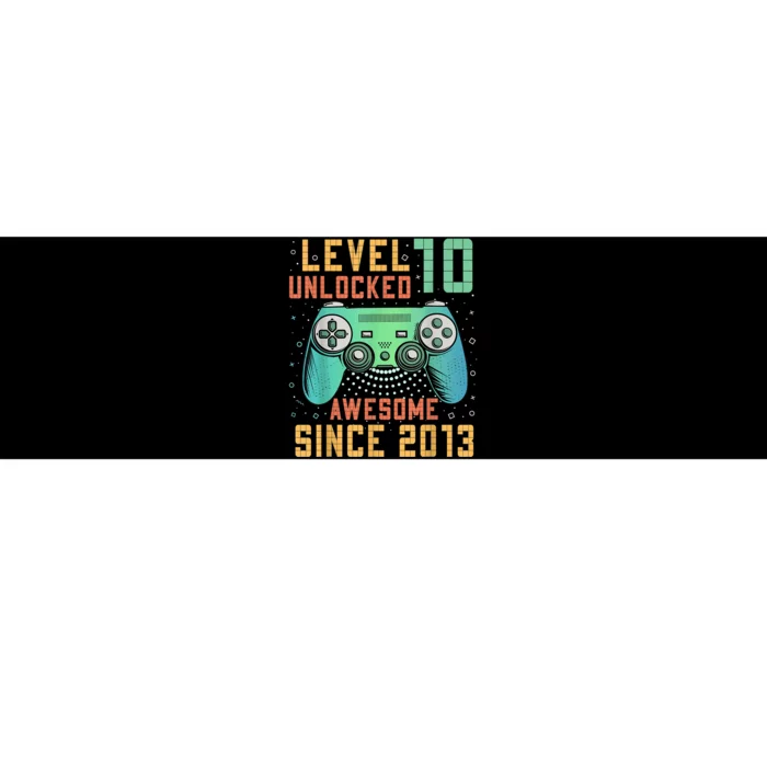 Level 10 Unlocked 10th Birthday 10 Year Old Boy Gamer Bday Bumper Sticker