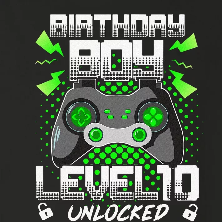 Level 10 Unlocked Gamer 10th Birthday Gift Video Game Lovers Cute Toddler Long Sleeve Shirt