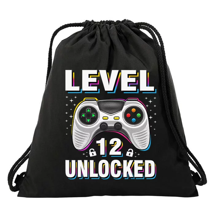 Level 12 Unlocked 12th Birthday 12 Year Old Boy Gifts Gamer T-Shirt