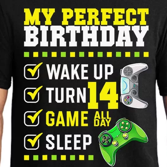 Level 14 Unlocked Boys 14th Birthday 14 Year Old Gamer Pajama Set