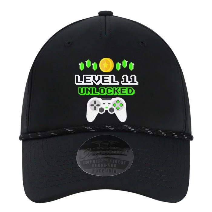 Level 11 Unlocked Funny 11 Year Old Gamer Birthday Performance The Dyno Cap