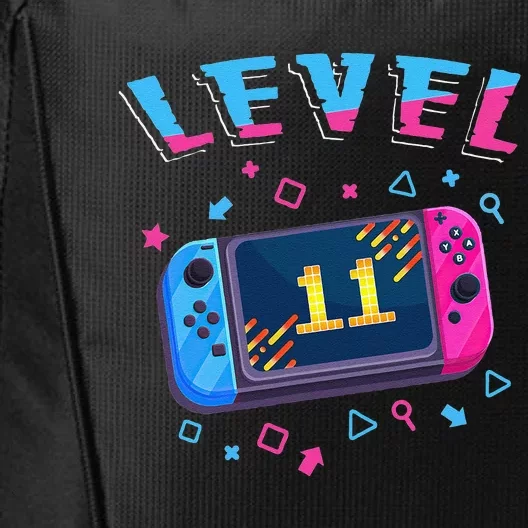 Level 11 Unlocked Gamer 11th Birthday Gift Video Game Lovers Gift City Backpack