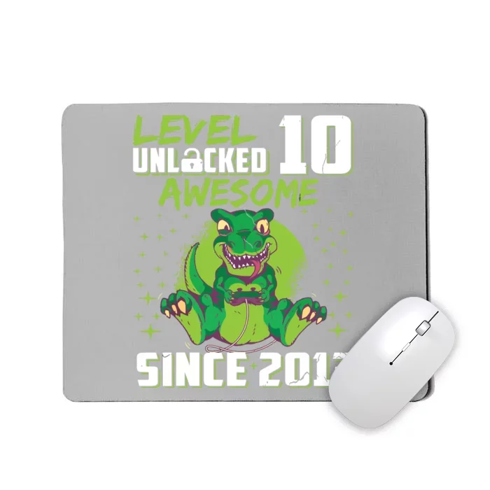 Level 10 Unlocked Awesome Since 2013 10th Birthday Gaming Mousepad