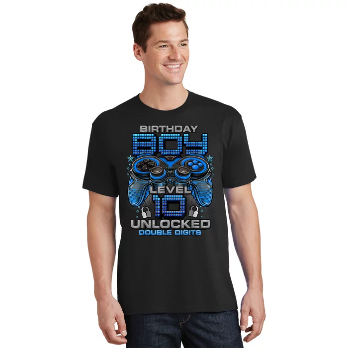 Level 10 Unlocked Awesome Since 2013 10th Birthday Gaming T-Shirt