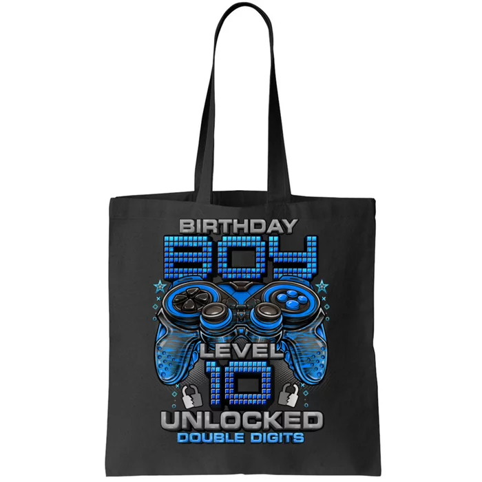 Level 10 Unlocked Awesome Since 2013 10th Birthday Gaming Tote Bag