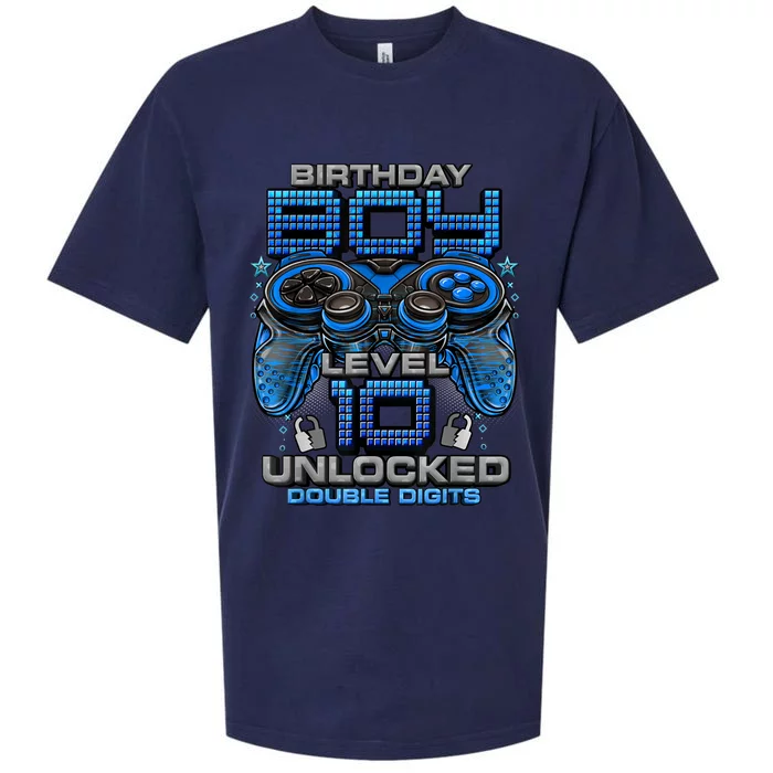 Level 10 Unlocked Awesome Since 2013 10th Birthday Gaming Sueded Cloud Jersey T-Shirt