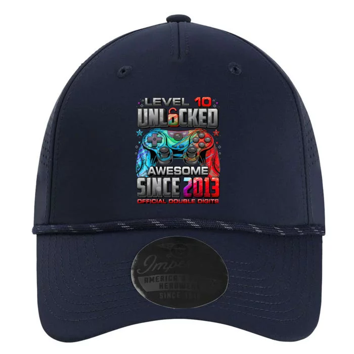 Level 10 Unlocked Awesome Since 2013 10th Birthday Gaming Performance The Dyno Cap