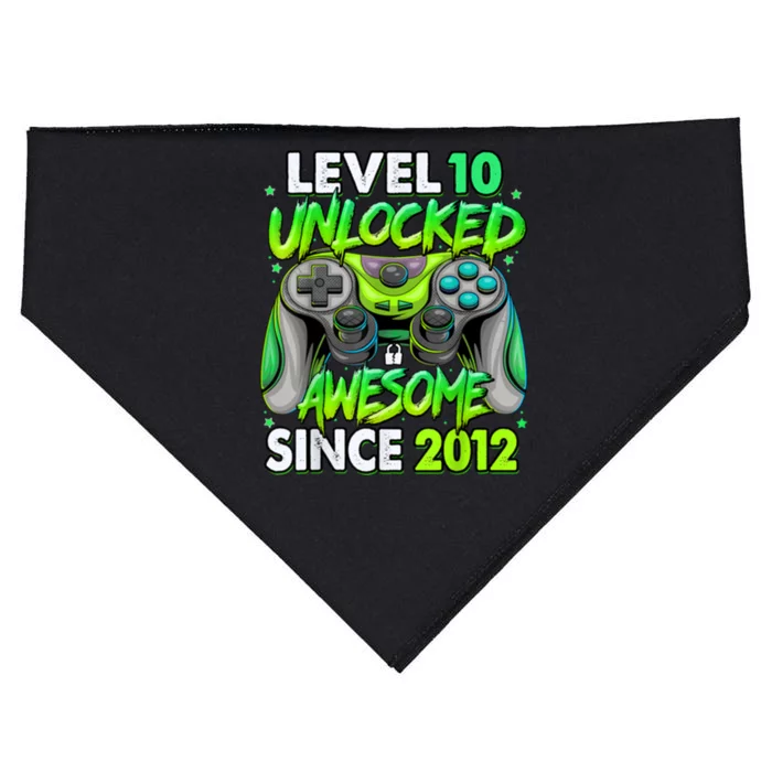 Level 10 Unlocked Awesome 2012 Video Game 10th Birthday USA-Made Doggie Bandana