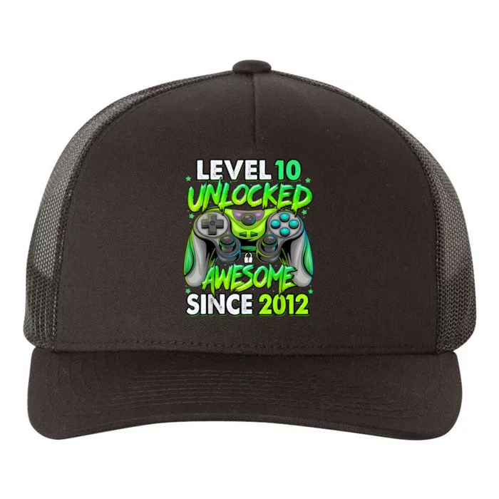 Level 10 Unlocked Awesome 2012 Video Game 10th Birthday Yupoong Adult 5-Panel Trucker Hat