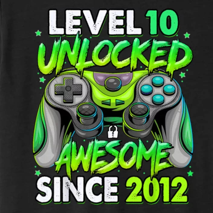 Level 10 Unlocked Awesome 2012 Video Game 10th Birthday ChromaSoft Performance T-Shirt