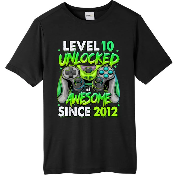 Level 10 Unlocked Awesome 2012 Video Game 10th Birthday ChromaSoft Performance T-Shirt