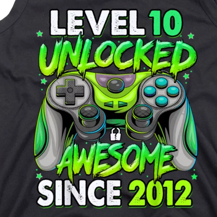 Level 10 Unlocked Awesome 2012 Video Game 10th Birthday Tank Top