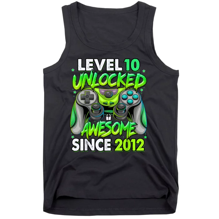 Level 10 Unlocked Awesome 2012 Video Game 10th Birthday Tank Top