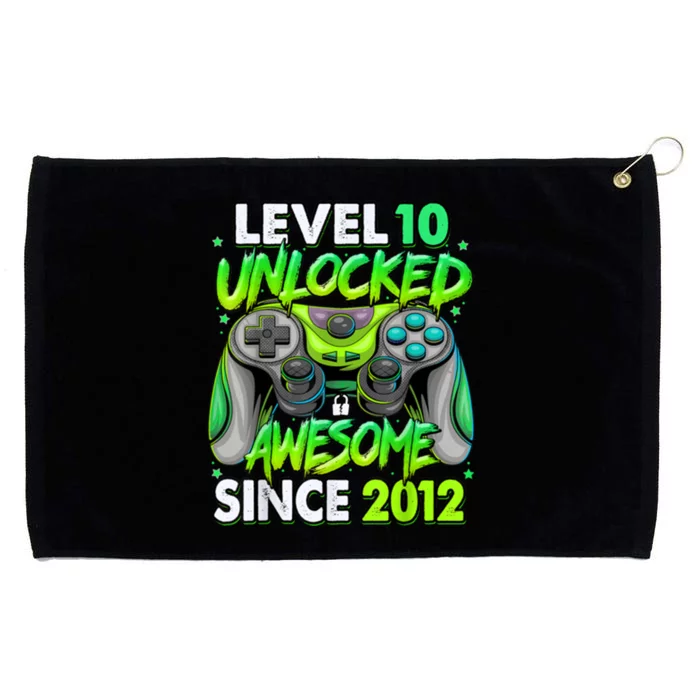 Level 10 Unlocked Awesome 2012 Video Game 10th Birthday Grommeted Golf Towel