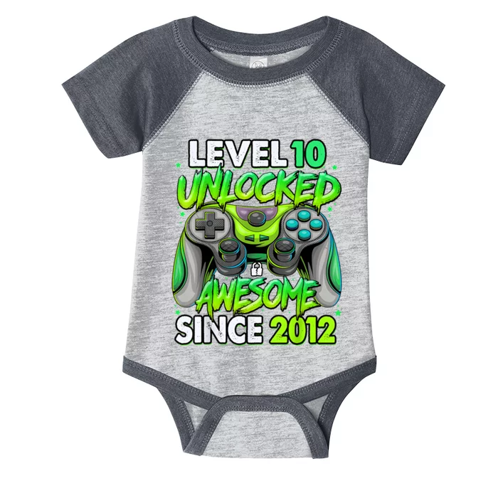 Level 10 Unlocked Awesome 2012 Video Game 10th Birthday Infant Baby Jersey Bodysuit