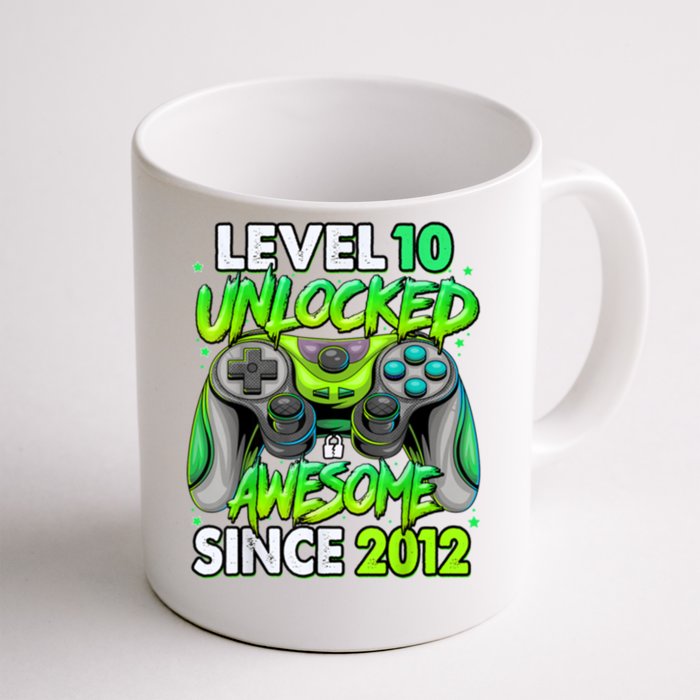 Level 10 Unlocked Awesome 2012 Video Game 10th Birthday Front & Back Coffee Mug