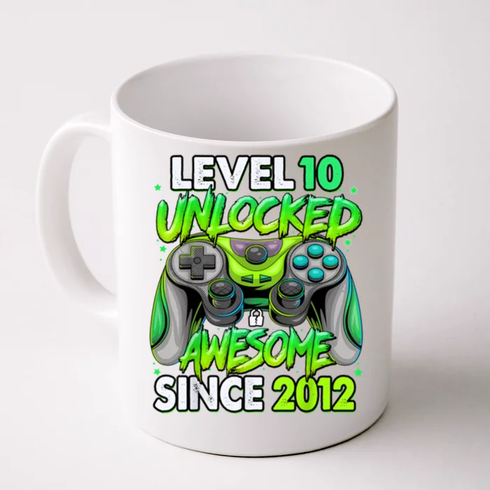 Level 10 Unlocked Awesome 2012 Video Game 10th Birthday Front & Back Coffee Mug