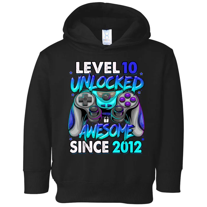 Level 10 Unlocked Awesome 2012 Cute 10th Birthday Toddler Hoodie