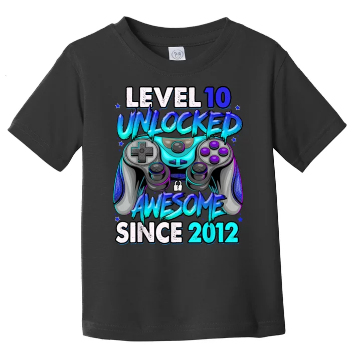 Level 10 Unlocked Awesome 2012 Cute 10th Birthday Toddler T-Shirt