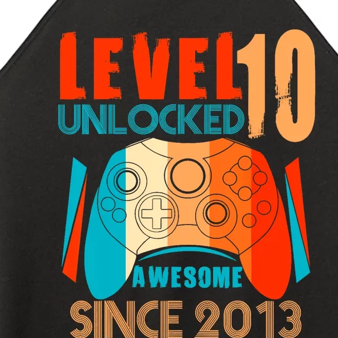 Level 10 Unlocked Birthday 10 Year Old Gamer Women’s Perfect Tri Rocker Tank