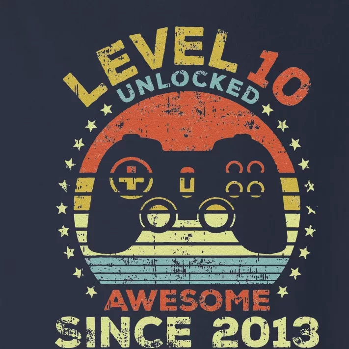 Level 10 Unlocked Awesome Since 2013 10th Birthday Gaming Toddler Long Sleeve Shirt