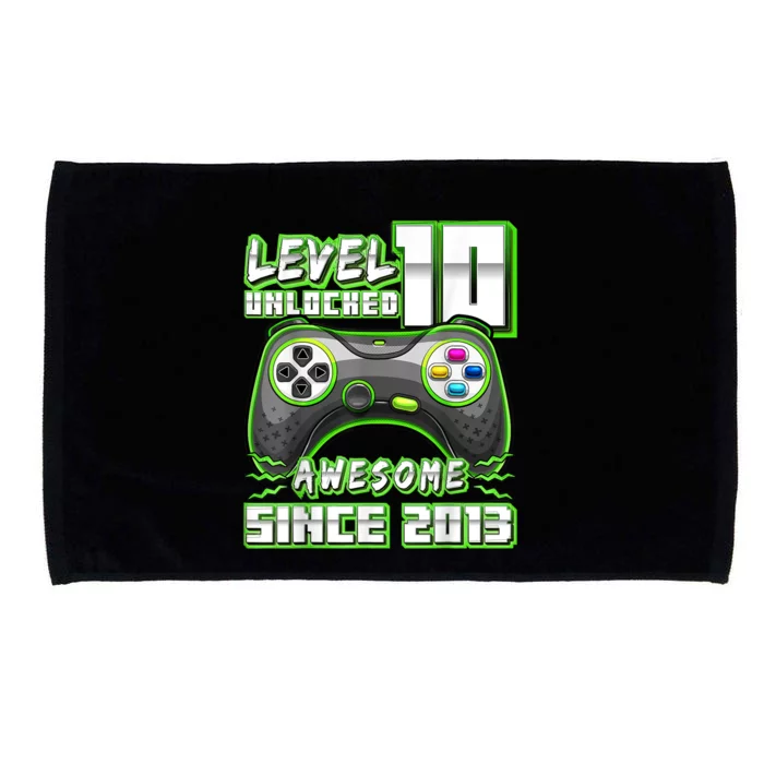 Level 10 Unlocked Awesome 2013 Video Game 10th Birthday Boy Microfiber Hand Towel