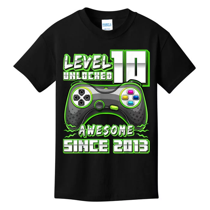 Level 10 Unlocked Awesome 2013 Video Game 10th Birthday Boy Kids T-Shirt