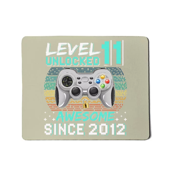 Level 11 Unlocked Awesome 2012 Video Game 11th Birthday Gift Mousepad