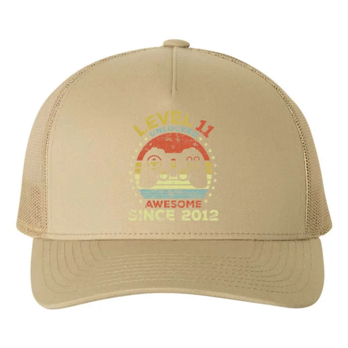 Level 11 Unlocked Awesome Since 2012 11th Birthday Gaming Yupoong Adult 5-Panel Trucker Hat