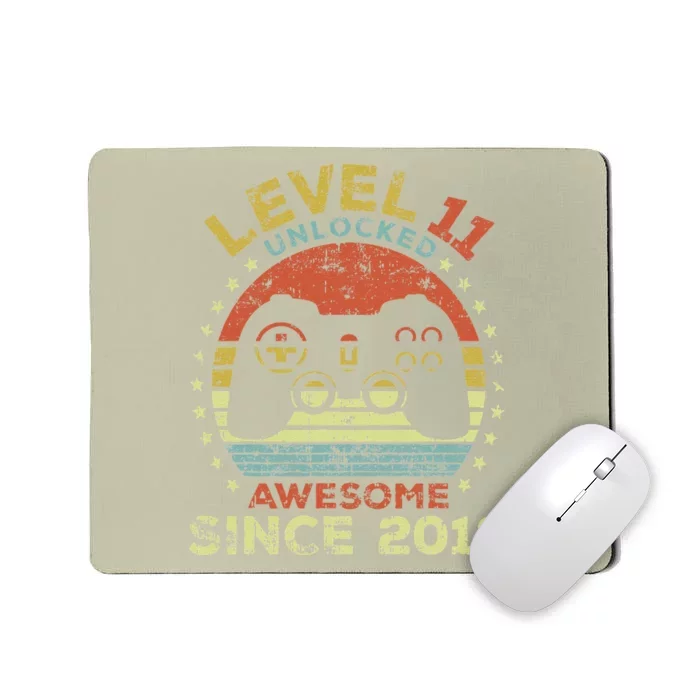 Level 11 Unlocked Awesome Since 2012 11th Birthday Gaming Mousepad