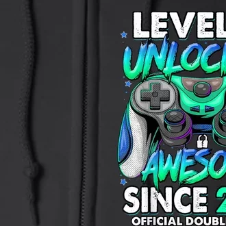 Level 10 Unlocked Awesome Since 2013 10th Birthday Gaming Full Zip Hoodie