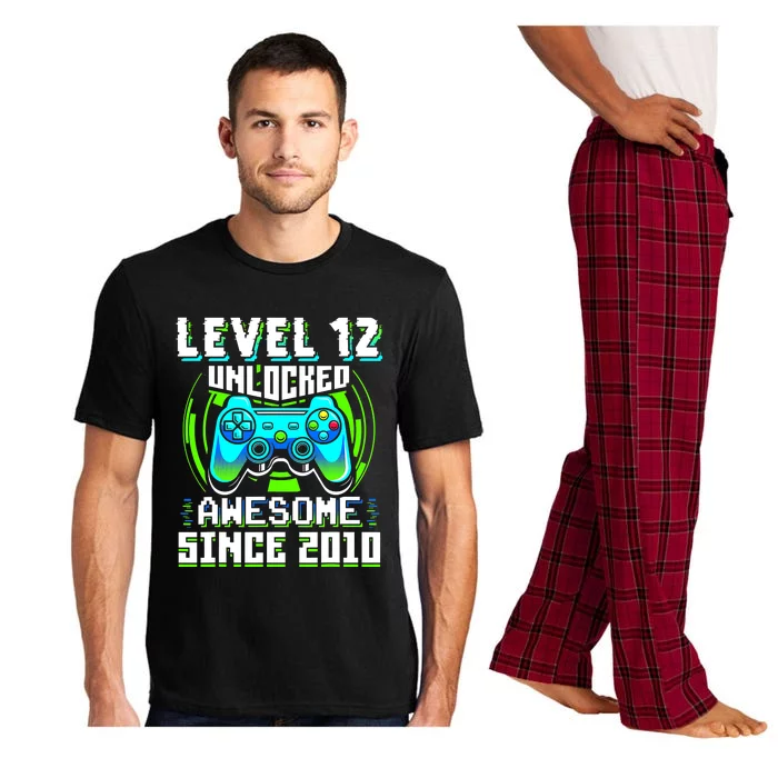 Level 12 Unlocked Awesome Since 2010 Gamer 12th Birthday Pajama Set