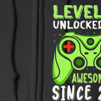 Level 11 Unlocked Awesome 2014 Video Game 11th Birthday Boy Full Zip Hoodie