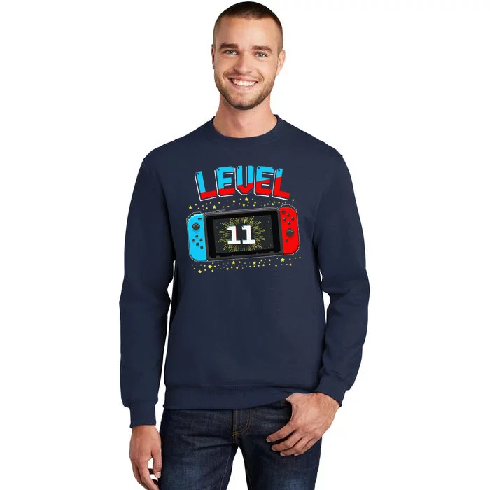 Level 11 Unlocked Gamer 11th Birthday Gift Video Game Lovers Sweatshirt