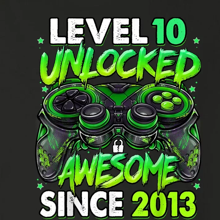 Level 10 Unlocked Awesome Since 2013 10th Birthday Gaming Toddler Long Sleeve Shirt