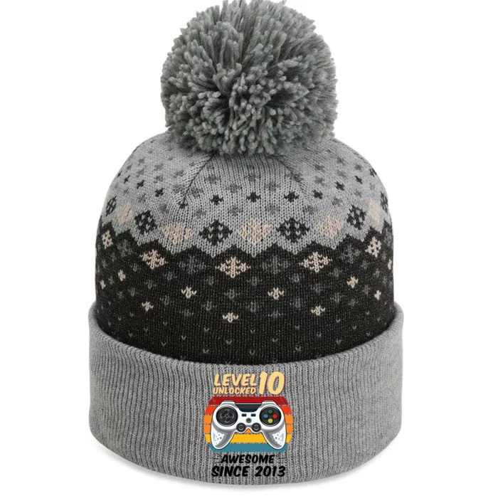 Level 10 Unlock Awesome Since 2013 The Baniff Cuffed Pom Beanie