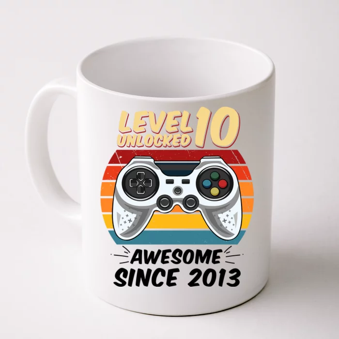 Level 10 Unlock Awesome Since 2013 Front & Back Coffee Mug