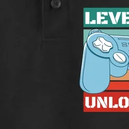 Level 16 Unlocked Gaming Retro Dry Zone Grid Performance Polo