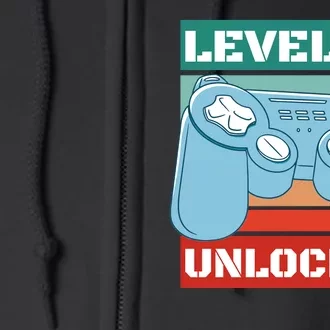 Level 16 Unlocked Gaming Retro Full Zip Hoodie