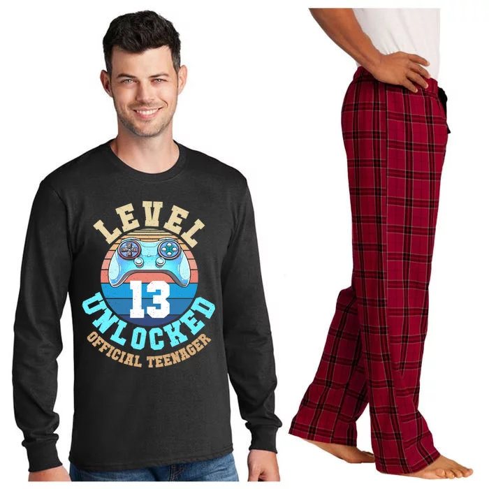 Level 13 Unlocked Video Game 13th Birthday Long Sleeve Pajama Set