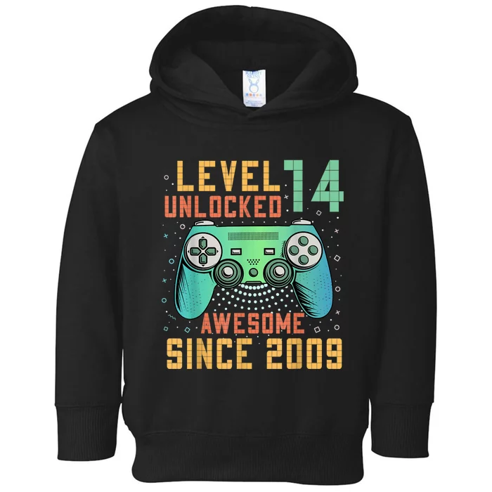 Level 14 Unlocked 14th Birthday 14 Year Old Boy Gamer Bday Toddler 