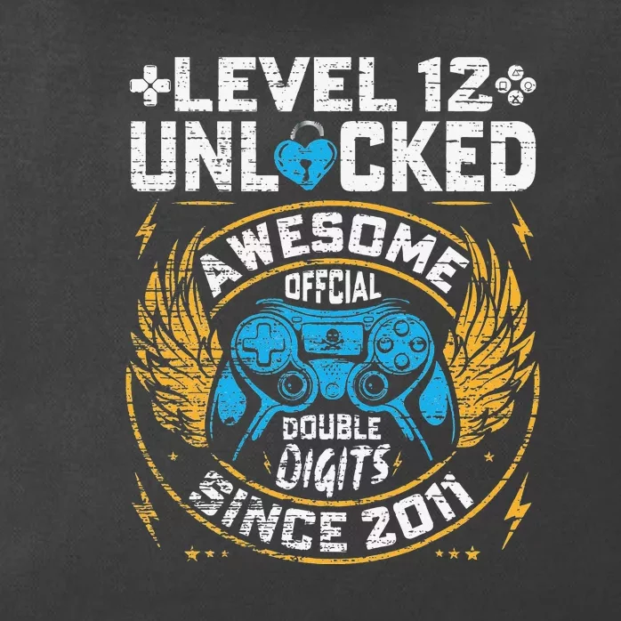 Level 12 Unlocked Since 2011 12nd Birthday Gaming Zip Tote Bag