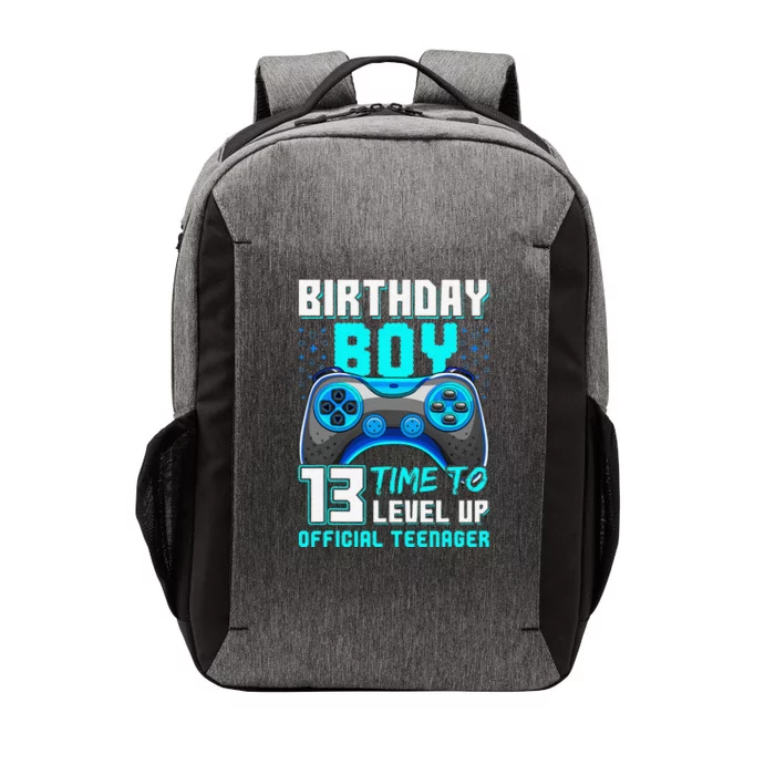 Level 13 Unlocked Video Game 13th Birthday Teenager Vector Backpack